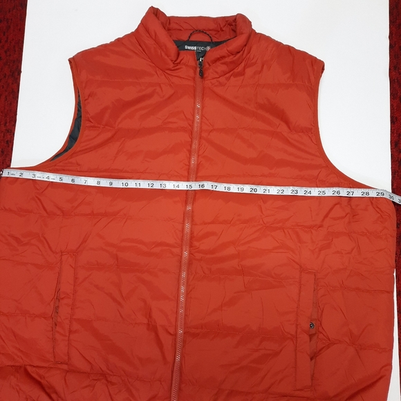 Swiss Tech Spiced Cider Sleeveless Quilted Puffer Men's Vest size 3XL/3XG 54-56 - Picture 9 of 12
